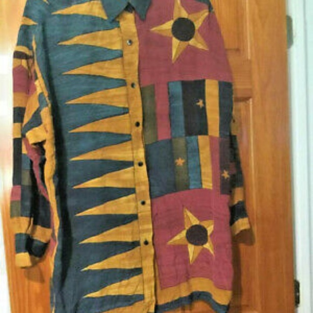 Linda Allard Ellen Tracy Shirt Size M 100% Silk